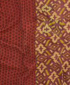 Kantha quilt throw made of recycled vintage saris