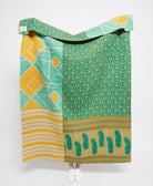Artisan made kantha quilt throw  