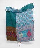 Artisan made kantha quilt throw  