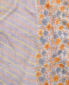 Kantha quilt throw featuring traditional kantha hand stitching