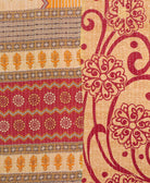 Kantha quilt throw made of recycled vintage saris