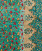 Kantha quilt throw made of recycled vintage saris