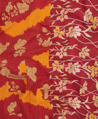 Kantha quilt throw featuring traditional kantha hand stitching