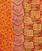 Kantha quilt throw featuring traditional kantha hand stitching