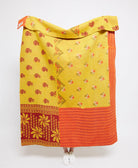 Artisan made kantha quilt throw  