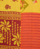 Kantha quilt throw made of recycled vintage saris