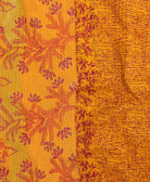 Kantha quilt throw made of recycled vintage saris