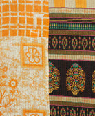 Kantha quilt throw made of recycled vintage saris