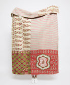 Artisan made kantha quilt throw  