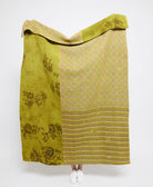 Artisan made kantha quilt throw  