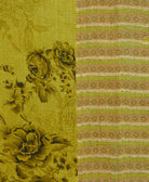 Kantha quilt throw made of recycled vintage saris