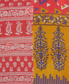 Kantha quilt throw made of recycled vintage saris
