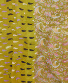 Kantha quilt throw made of recycled vintage saris