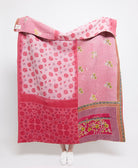 Artisan made kantha quilt throw  