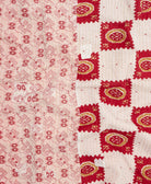 Kantha quilt throw made of recycled vintage saris