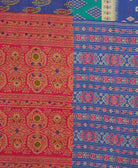 Kantha quilt throw made of recycled vintage saris