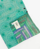 Kantha quilt throw featuring traditional kantha hand stitching