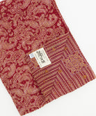 Kantha quilt throw featuring traditional kantha hand stitching