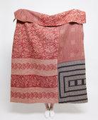 Artisan made kantha quilt throw  