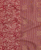 Kantha quilt throw made of recycled vintage saris