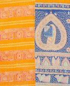 Kantha quilt throw made of recycled vintage saris