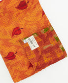 Kantha quilt throw featuring traditional kantha hand stitching