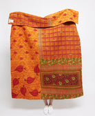 Artisan made kantha quilt throw  