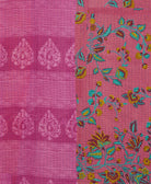 Kantha quilt throw made of recycled vintage saris
