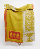 Artisan made kantha quilt throw  