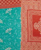 Kantha quilt throw made of recycled vintage saris