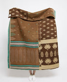 Artisan made kantha quilt throw  