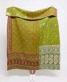 Artisan made kantha quilt throw  