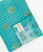 Kantha quilt throw featuring traditional kantha hand stitching