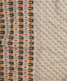 Kantha quilt throw made of recycled vintage saris