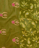 Kantha quilt throw made of recycled vintage saris