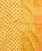 Kantha quilt throw made of recycled vintage saris