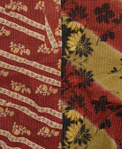 Kantha quilt throw made of recycled vintage saris