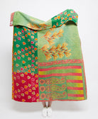 Artisan made kantha quilt throw  