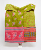 Artisan made kantha quilt throw  