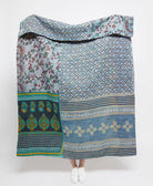 Artisan made kantha quilt throw  