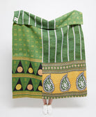 Artisan made kantha quilt throw  