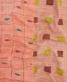 Kantha quilt throw made of recycled vintage saris