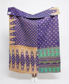 Artisan made kantha quilt throw  