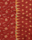 Kantha quilt throw made of recycled vintage saris