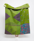 Artisan made kantha quilt throw  