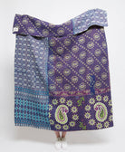 Artisan made kantha quilt throw  