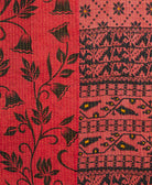 Kantha quilt throw made of recycled vintage saris