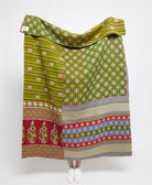 Artisan made kantha quilt throw  