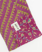 Kantha quilt throw featuring traditional kantha hand stitching