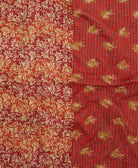 Kantha quilt throw made of recycled vintage saris